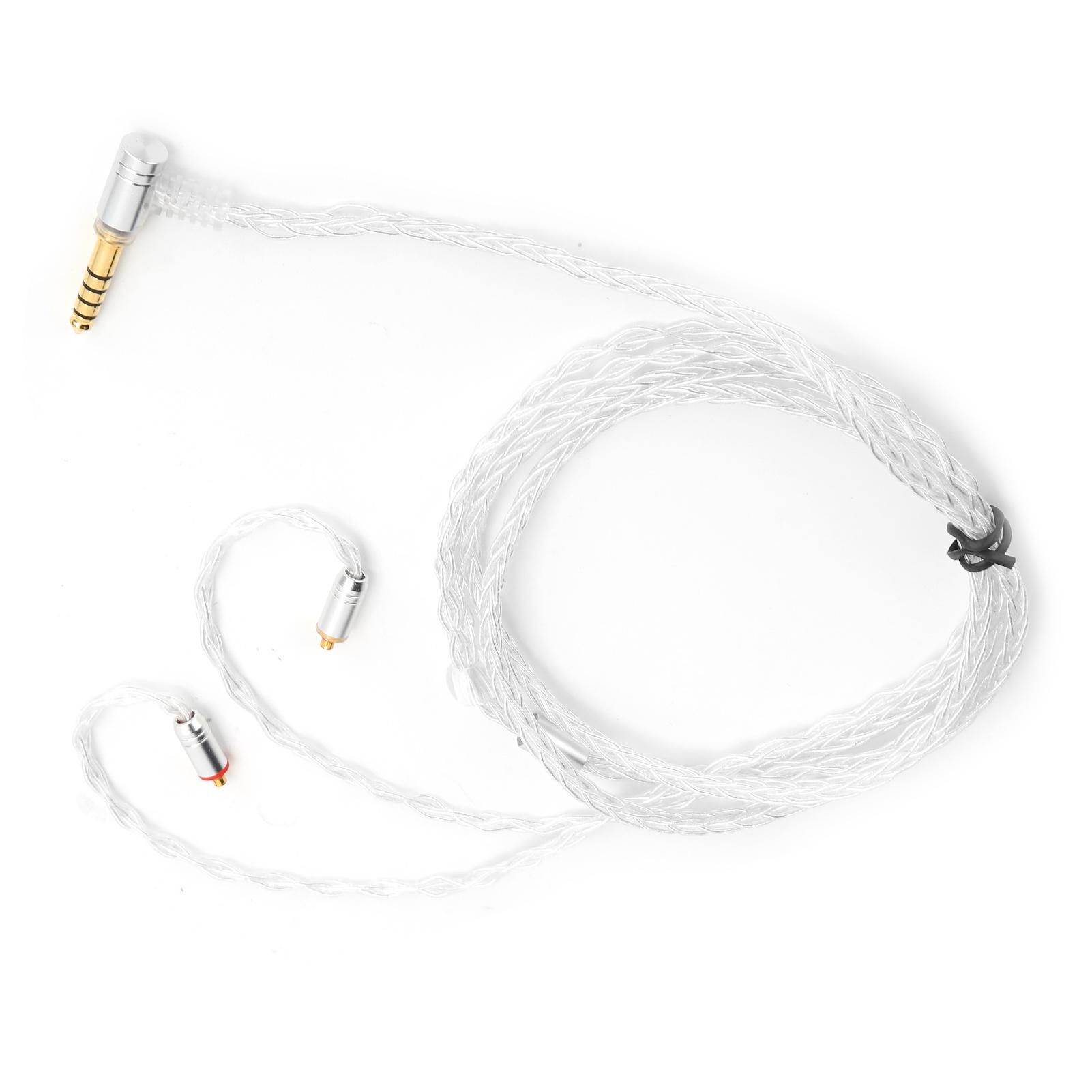 

4,4 мм MMCX кабель для наушников, сменный, подходит для наушников Shure SE215 SE535 SE846 UE900, прозрачный прозрачный