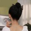 New Butterfly Big Hair Claws Fashion Barrettes Acrylic Shining Double Layer Hair Accessories for Girls Claw Clip