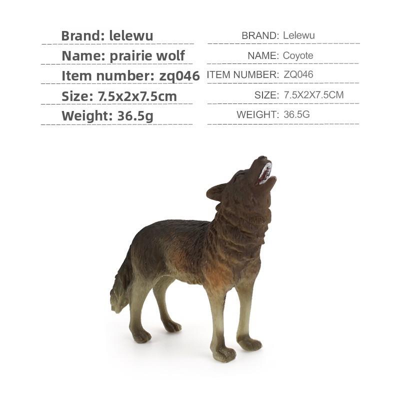 

Набор моделей диких животных Волк ПВХ со статичным дизайном для образовательных детских игр Style A