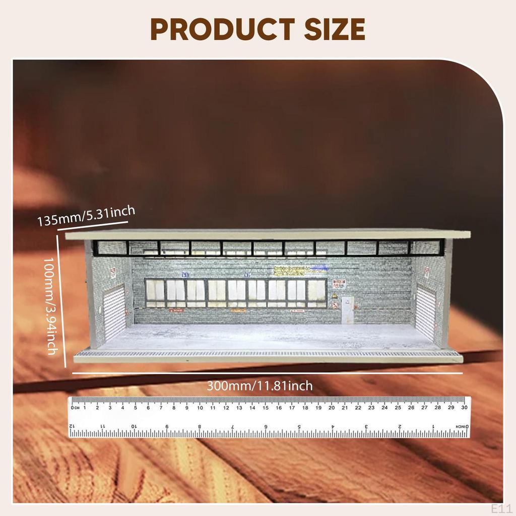 1/64 Model Car Display Case Collectible Gift Dustproof Decorative Photo Prop Ornament Parking Lot