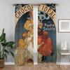 Alphonse Mucha Curtains Living Room Curtain Panel Blinds Halloween Decoration Home Interior Partition For Made Of Polyester
