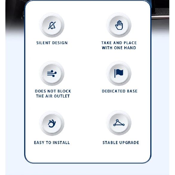 Screen Base Car Phone Holder Mount For Hyundai Tucson 2025 Central Control Dashboard Phone Holder Stand GPS Interior Accessories