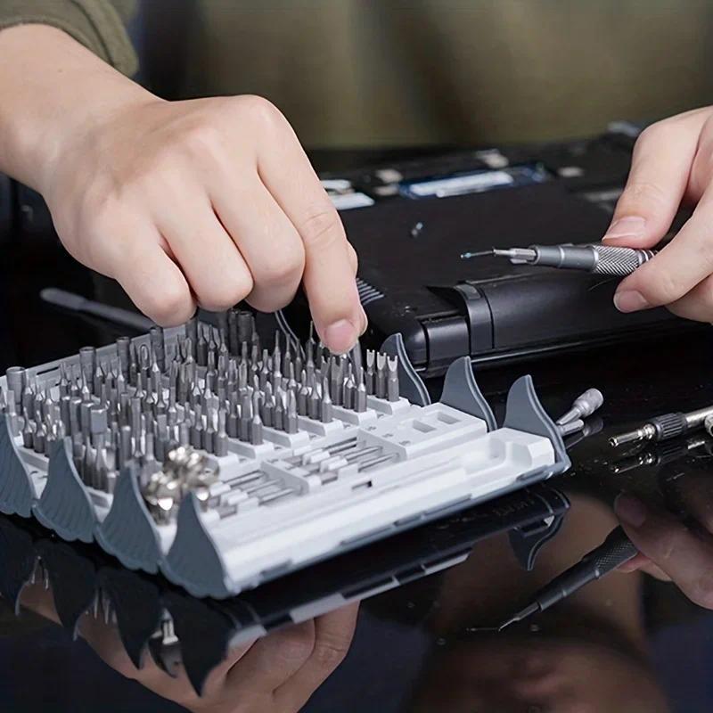 128 In 1 Precision Screwdriver Set Dismountable Magnetic Screw Nuts Bits Multi Functional Household Repair Tools Kit