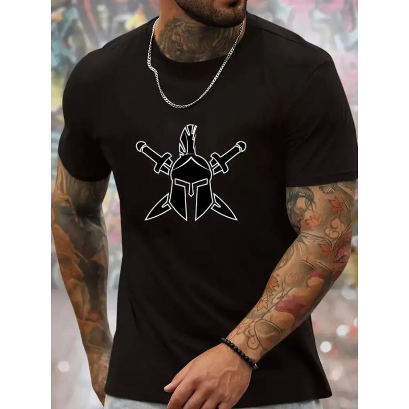

Men S Trendy Print T-Shirt for Summer with Short Sleeves 4XL