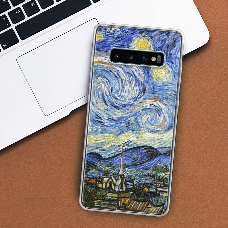 Van Gogh Olejomalba Pouzdro na telefon Pro Samsung Galaxy M21 M12 M31S M32 M51 M52 Note 20 Ulte 10 Plus 9 8 J4 J6 + J8 M11 F52 F62