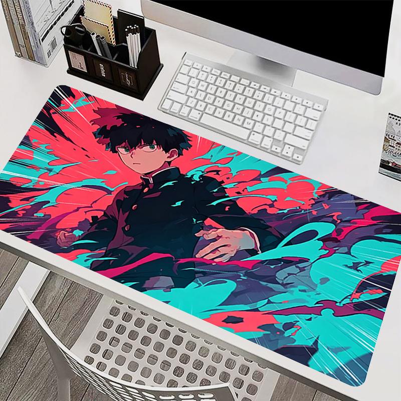 Colorful Mouse Pad Hd Print Gamer Keyboard Pad Mob Psycho 100 Computer Desk Mat Large Gaming Accessories Anime Extended Mousepad