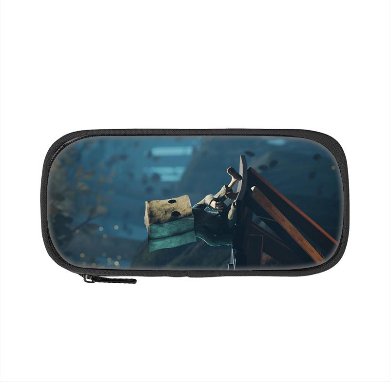 Little Nightmares Pencil Case, Large Capacity, Lightweight, Cartoon Print, New School Style for Male and Female Students