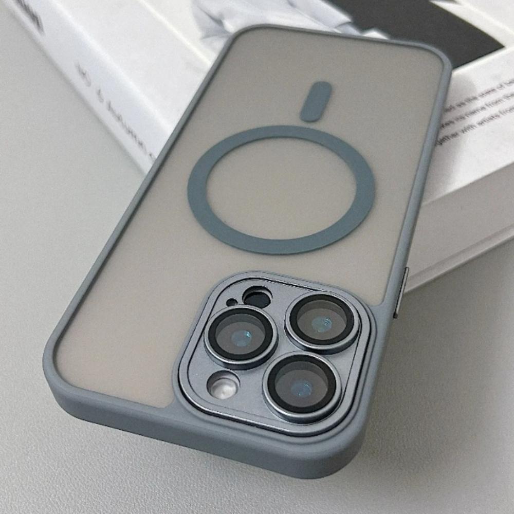 Magnetic Matte Translucent Armor Shockproof Case For iPhone 17 16 15 14 13 12 11 Pro Max Plus For Magsafe Wireless Charge Cover