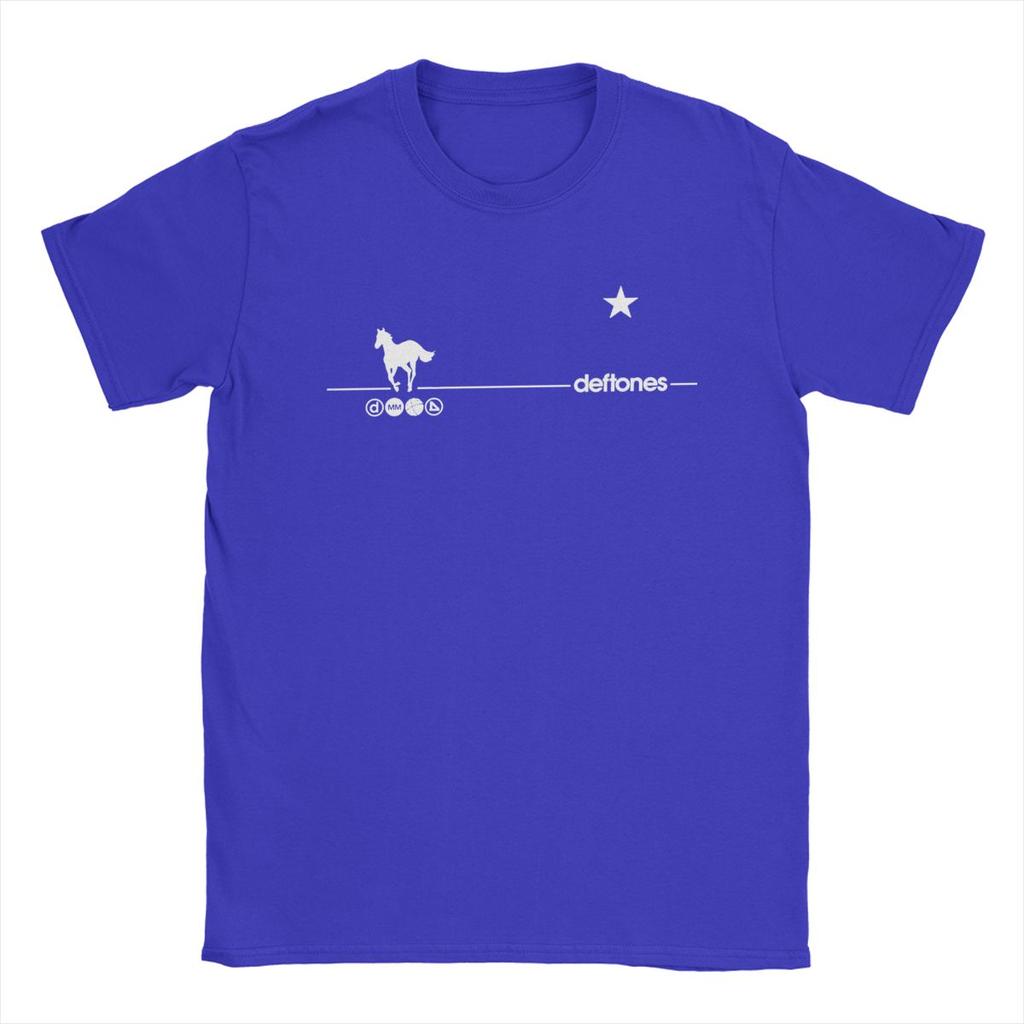 Deftones Rock Ohms White Pony Antrekk Skjorter Menn Kvinner metall Casual Bomull Klassiske T-skjorter