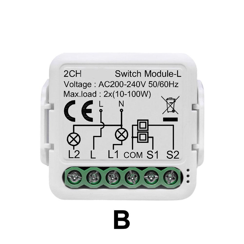 No Neutral Conductor Required for Tuya For ZigBee For Smart Light Switch Module with Remote Control Capability