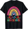 Hello High School Teacher Rainbow Tee Gift Unisex T-Shirt