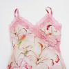 European American Printed Camisole Hip-hugging Dress - Sexy Slimming Long Design for Women