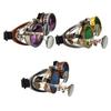 Funky steampunk óculos foto prop colorido punk óculos traje gótico moda unissex óculos para