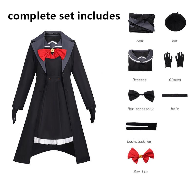 Anime character cosplay costumes, anime cosplay costumes for women JK uniforms Halloween carnival party performance costumes XS чёрный