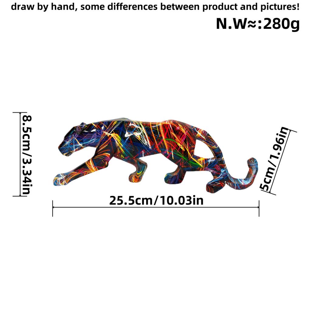 Modern Simple Little Leopard Ornament Living Room Entrance Resin Craft Home Decoration Creative Living Room Desktop Decoration