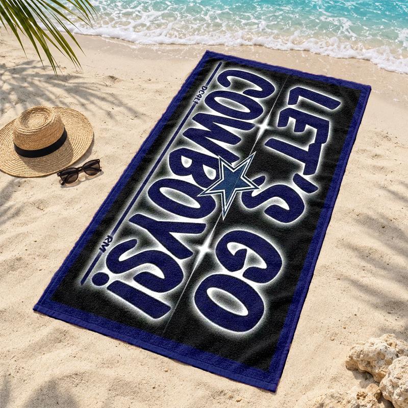 Dallas Cowboys Microfiber Beach Towel Quick Dry Sand Free Lightweight Beach Towels for Travel Swimming Camping