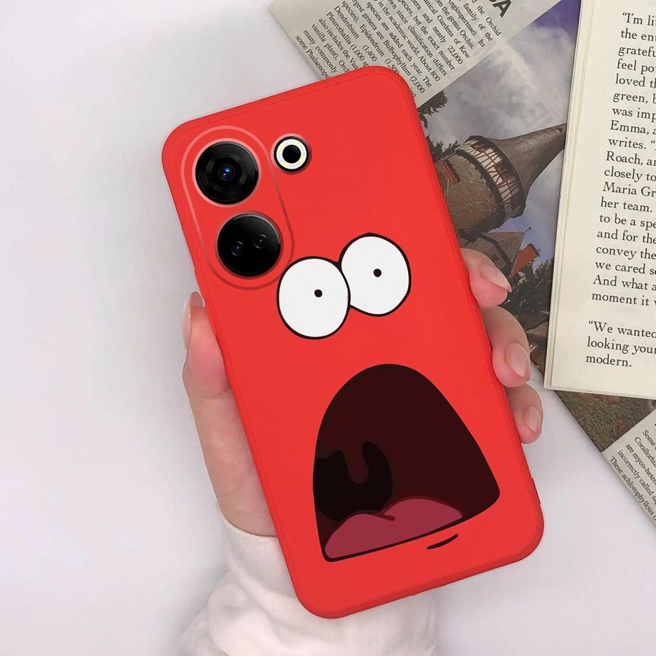 For Tecno Camon 20 Pro 4G 5G Phone Cases Cute Design Matte Silicone Shockproof Black Cover For Tecno Camon20 20Pro Bumper Capa
