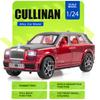 1:24 Cullinan Phantom Car Model Toy Doors Opened Shock Absorption Cars Front Wheel Steer Pull Back Vehicle Hobby Collections