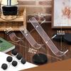Hockey Puck Display Case with Acrylic Cradle Premium Stand Curved Interlocking