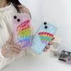 Smiley Love Rainbow Doodle Smile Cartoon Couple Colorful Phone Case For Iphone 11 12 Promax 14 Plus 13 Pro Max Fundas Cover