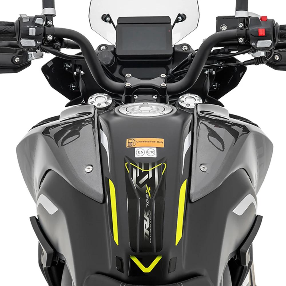 TRK702X 2025 Tank Pad 3D Protection Sticker Motorcycle Accessories For Benelli TRK 702X 2023 2024-