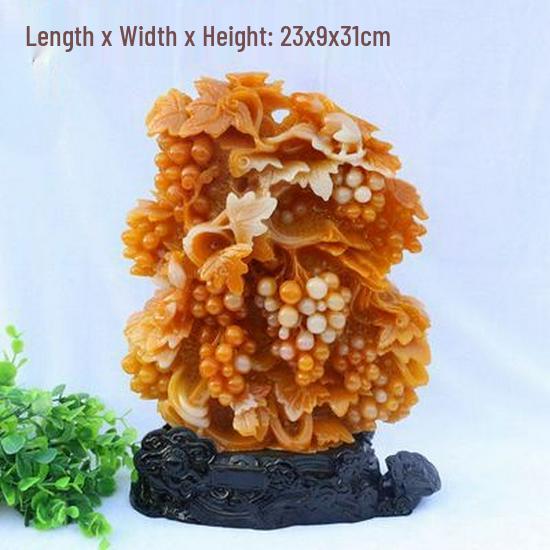

Jade Xuan Shoushan Stone Carving: Bumper Harvest Korean Style Ornament