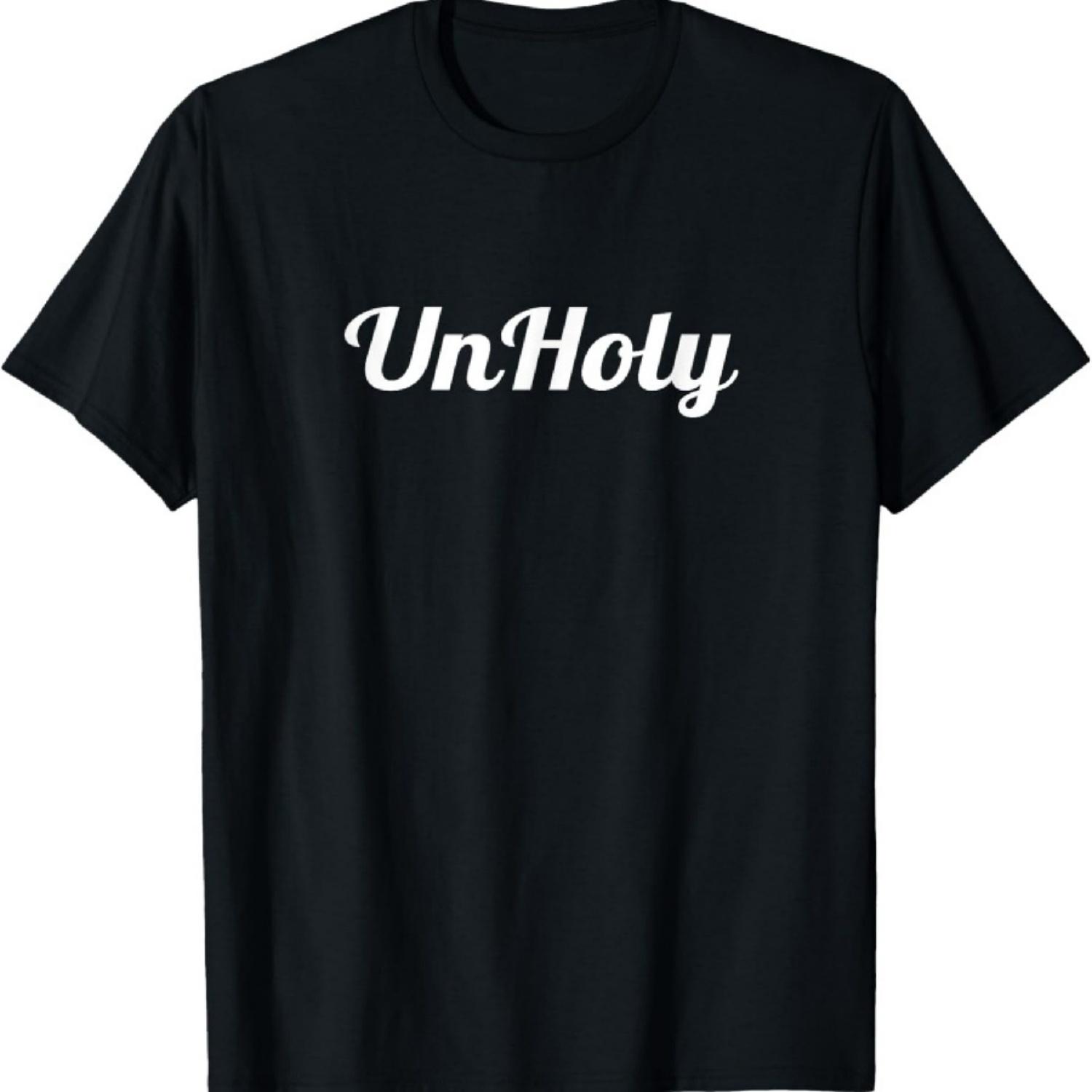 

Unholy Pagan Satanic Atheist Anti Church Punk Goth T-Shirt XXXXXL чорний