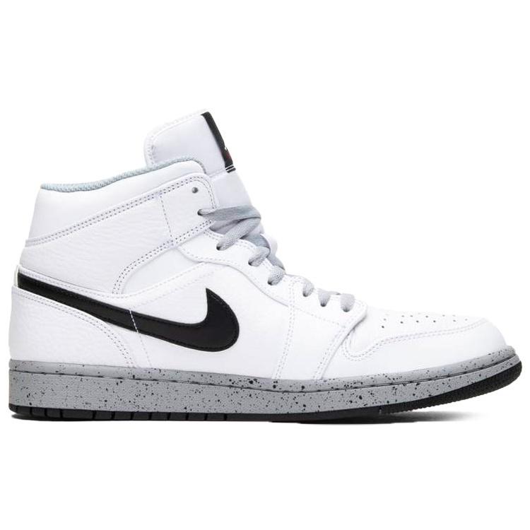Air Jordan 1 Mid 'White Cement' Men's 554724-115
