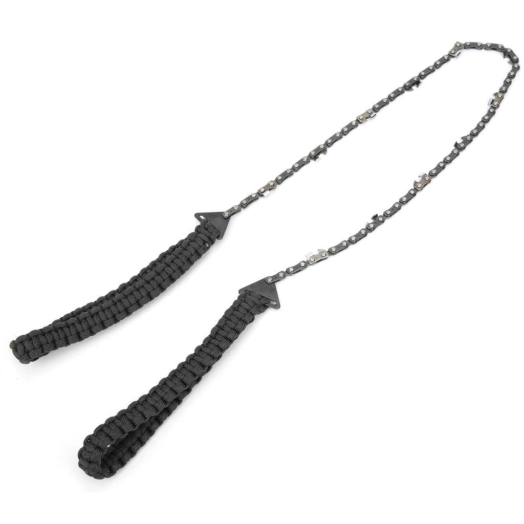 11 Teeth Chain Saw Outdoor Survival Stainless Steel Wire ket Chainsaw with Paracord Emergency Tool