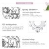 BAMOER Vintage 925 Sterling Silver Heart & Flower Pendant Fit for DIY Bracelet & Bangle Delicate Shell Charms Fine Jewelry