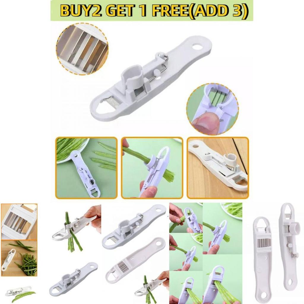 Moderner weißer Küchenbohnenschneider Multifunktionaler Bohnenstreifenschneider Perfekt zum Kochen zu Hause