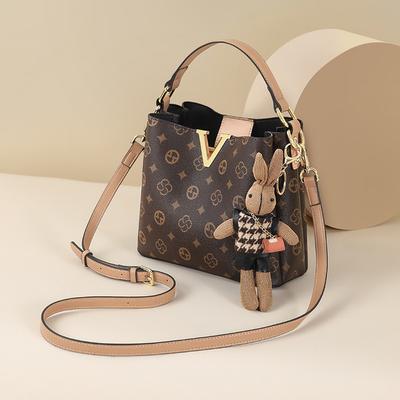 Bucket Bag Women's New Autumn and Winter Old-fashioned High-end Commuter One-shoulder Crossbody Bag Handbag