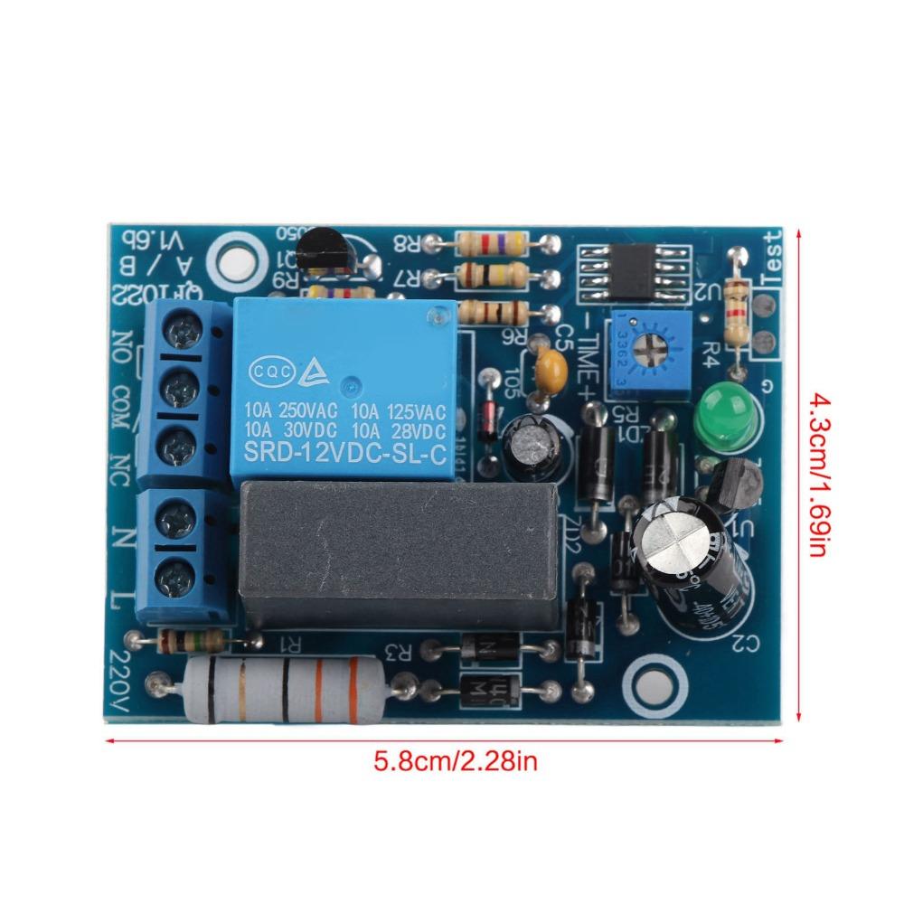 10Sec/100Sec/10Min/100Min/10Hours Timer Module 220VAC Adjustable Delay Timer Relay Module Adjustable Timer Module