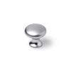 Boutons De Meuble - Rond - Zamak Chromé - Modèle Antik - Lot De 4 - H.25mm