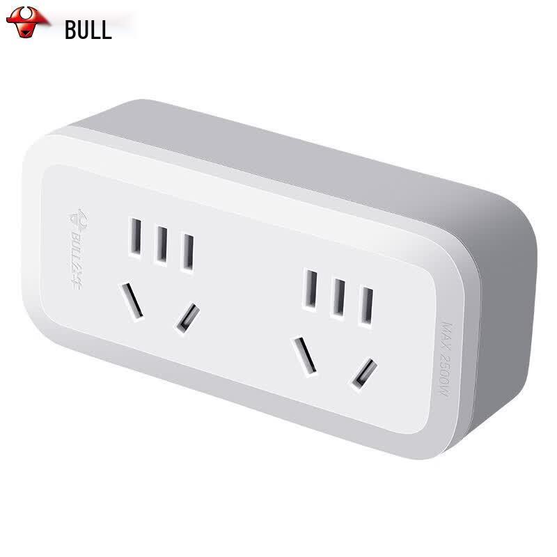 BULL GN-9312 Vertical 3-Pin Multi-Plug Adapter CN plug (adapter included)