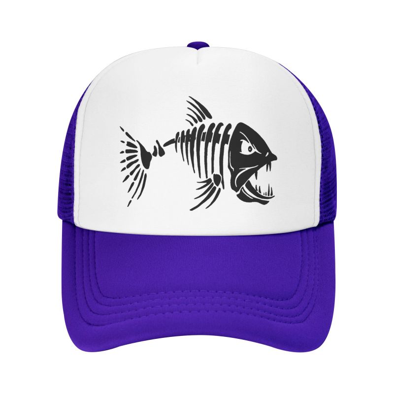 Ben Fisk Grafiskt Tryck Nät Baseballkeps Unisex Snapback Hatt Sommar Utomhus Andningsbar Casual Solskyddskepsar Truckerkeps