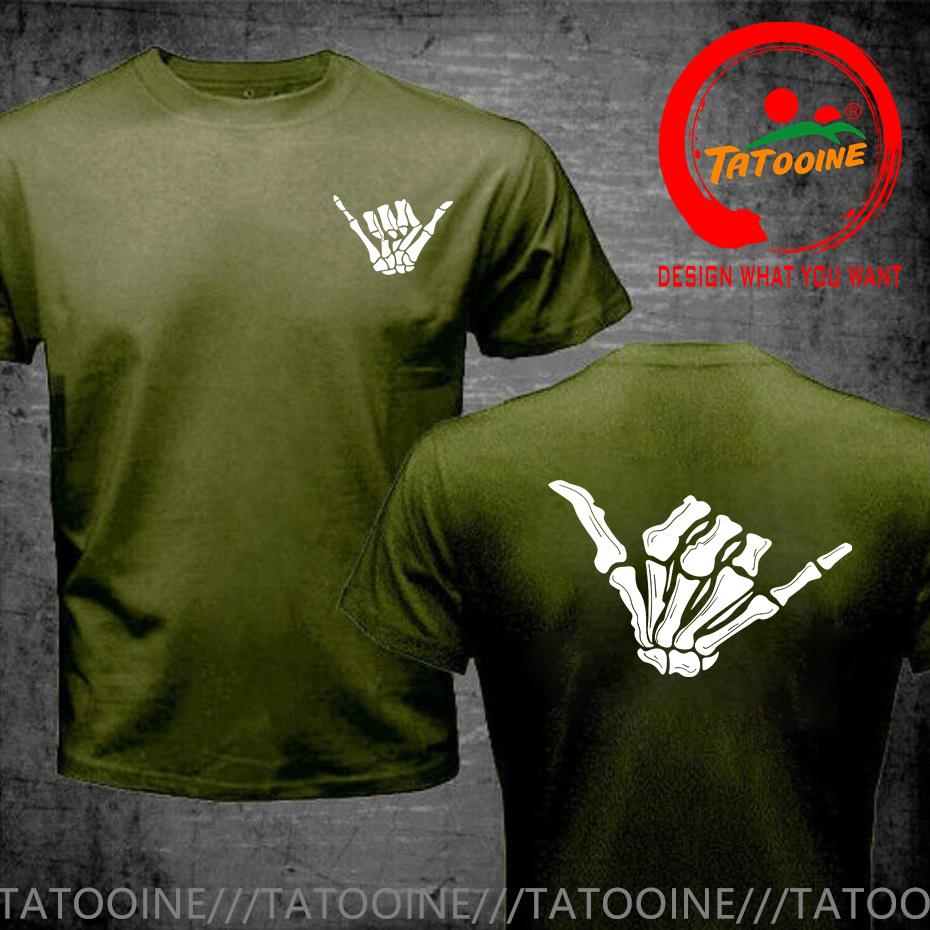 Bone Hand Loose Skeleton Hand T Shirt Unisex Fashion Tshirt Trendy Casual Clothes Summer Hip Hop Sportswear Street Tops Tee Shirt