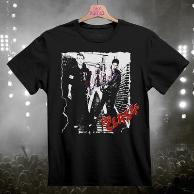 The Clash Punk Rock Band TShirt Black S3XL Unisex T-Shirt