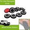 Car Wheel Arch Decoration Rubber Rivet Decal Parts Trim Cover for Jeep Renegade 2016-2026 3D Stickers Car Styling Accessories