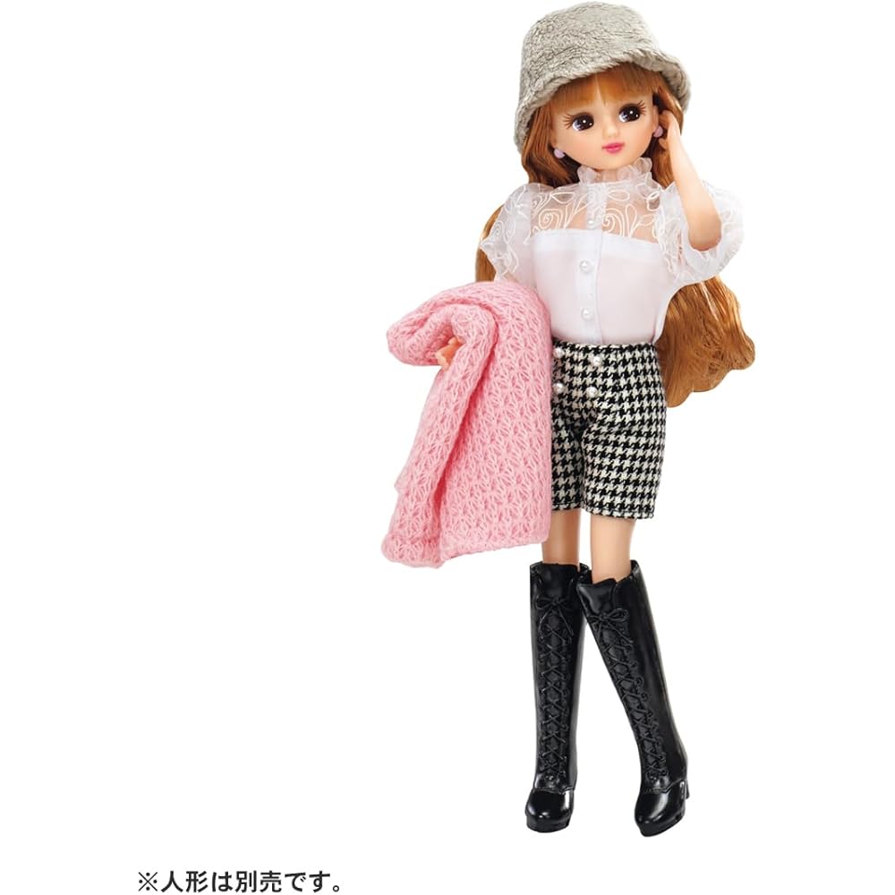 TAKARA TOMY Licca-chan Dress LW-15 Sweet Look Dress-Up Toy for Pretend Play Ages 3 and Up