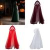 Mantello Lungo in Rete Cosplay di Halloween con Lavorazione a Cucito per Performance Spettrale