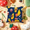 Classic Funny Anime LLarva Cushion Cover Plush Fabric Soft DoubleSided Printed Sofa Warm Winter Home Gift Pillow Cover