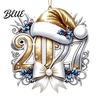 2027 Year Hanging for New 2D Flat Hat Ornament Ornaments Christmas Acrylic Decoration Tree Pendants