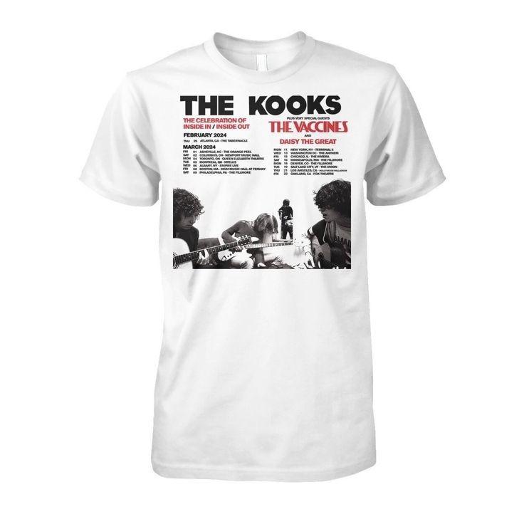 Vintage The Kooks Band Music Tour T-shirt S to 5XL 2F932 L