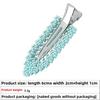 Geometric Metal Hair Side Clip Seamless Women Hairpins Plastic Rhinestone Leaf Hair Clips Solid Romantic Party Hair Decorations