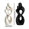 Romantic Abstract Hugging Couple Sculpture Minimalist Style Embrace Art Table Statue  Wedding Gifts