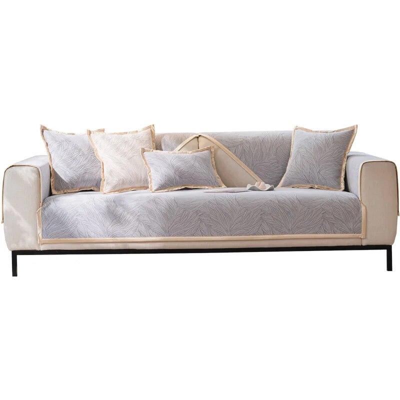 Nordic Jacquard Sofa Cover High Quality Solid Color Non-Slip Sofa Cushion Modern Couch Towel Slipcover Home Living Room Decor