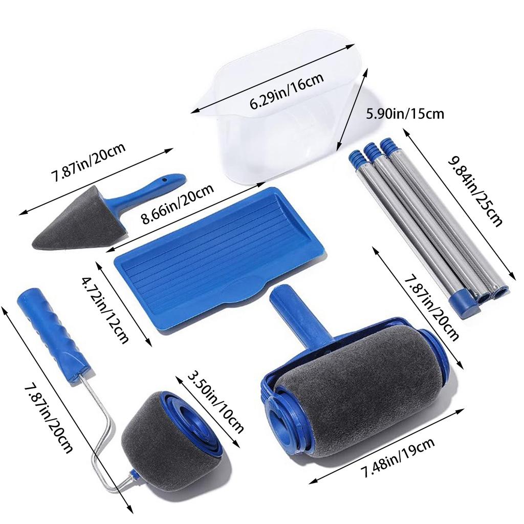 5 in 1 Corner Paint Roller Brush for Smooth Painting Wall Ceiling Edges with Angled Design Durable Coverage