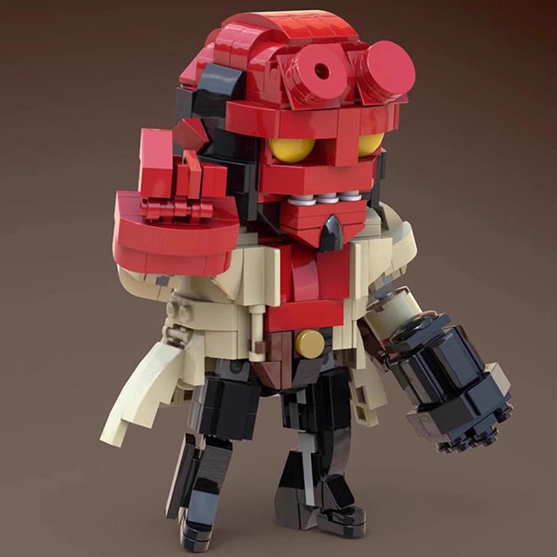 MOC Hellboy Mecha Robot Series Movable Building Block Toys for Men