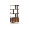 Bookcase for the Living Room with a Wooden Cabinet, Large, Industrial Loft